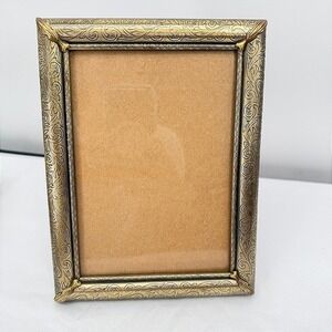 Picture Frame Ornate Gold Scroll Embossed Vintage Decor Filigree Baroque Elegant
